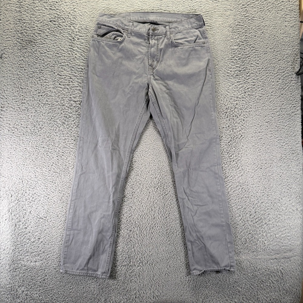 Old Navy Built-In Tough Jeans Mens 34x32 Gray Cotton Denim Straight Workwear